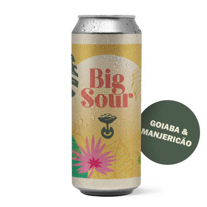 Lata da cerveja Big Sour Goiaba & Manjericão da Cervejaria Pineal em Sorocaba