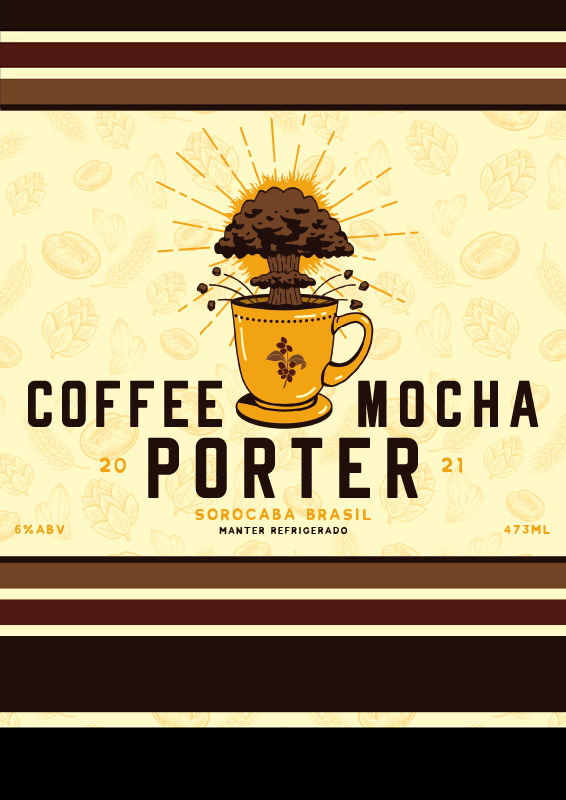 Poster criado a partir da cerveja coffee mocha porter