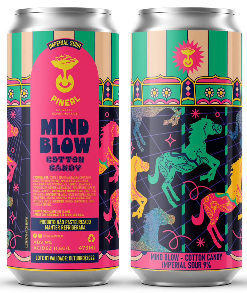 Mind Blow Cotton Candy Versão 2 – Algodão Doce, Groselha e Abacaxi